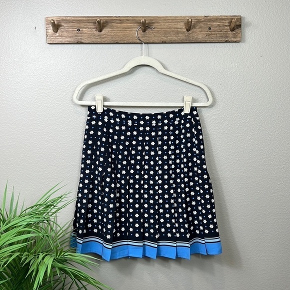 1901 Dresses & Skirts - 1901 Pleated Floral Skirt 4 Black Blue